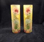 2 Schitterende Art Nouveau glazen vazen - Pate de Verre - In