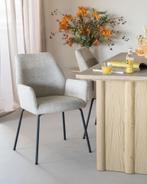 Stoel Eleonora INDY Beige *NIEUW* Eetkamerstoel, Huis en Inrichting, Stoelen, Overige kleuren, Nieuw, Ophalen of Verzenden, Stof