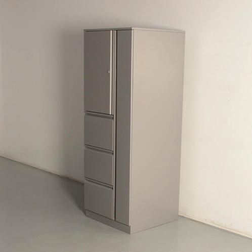 Officenow lockerkast met 3 laden, aluminium, 163 x 59,5 cm, Huis en Inrichting, Kasten | Roldeurkasten en Archiefkasten, Ophalen of Verzenden