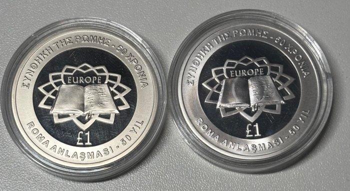 Cyprus. 1 Lira 2004 Treaty of Rome – 50 Years (Zonder, Postzegels en Munten, Munten | Europa | Niet-Euromunten