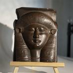 Unknown - Reliëf, Hathor - 19 cm - Brons, Antiek en Kunst