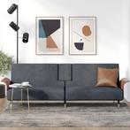 Slaapbank Met Bekerhouders Fluweel Donkergrijs | NIEUW, Huis en Inrichting, Slaapkamer | Slaapbanken, Nieuw, Grijs, 90 cm, 220 cm