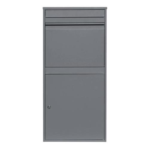 Monster Shop XL Pakket Brievenbus - Grijs - Groot Formaat -, Tuin en Terras, Brievenbussen, Verzenden