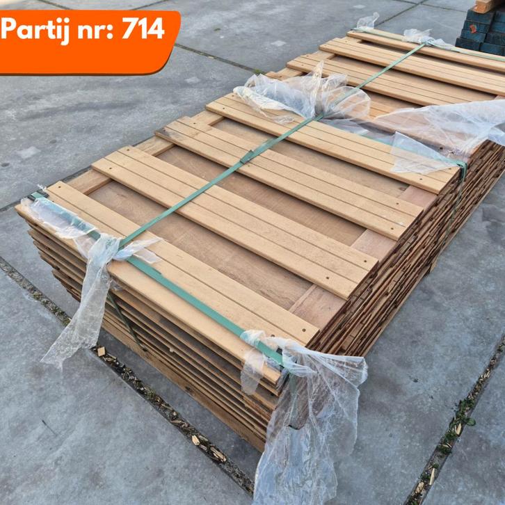Keruing Tuinschermen 1800x900x45mm, Doe-het-zelf en Verbouw, Platen en Panelen, Ophalen of Verzenden