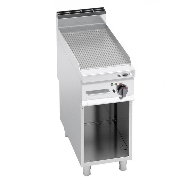 GGM Gastro | Elektrische bakplaat - 5,7 kW - Gegroefd |, Zakelijke goederen, Horeca | Keukenapparatuur, Fornuis, Frituur en Grillen