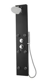 Douchepaneel Valencia Zwart Regendouche Mengkraan, Verzenden, Nieuw, Douche