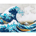 Diamond Painting Set - Katsushika Hokusai - Grote Golf - Ond, Ophalen of Verzenden, Nieuw