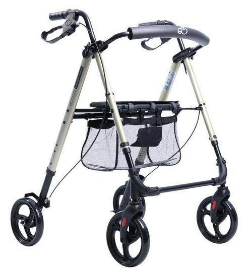 Rollator Excel Litewalk Classic Artisan Champagne (Nieuw), Diversen, Rollators, Nieuw, Lichtgewicht, Opvouwbaar, Ophalen of Verzenden