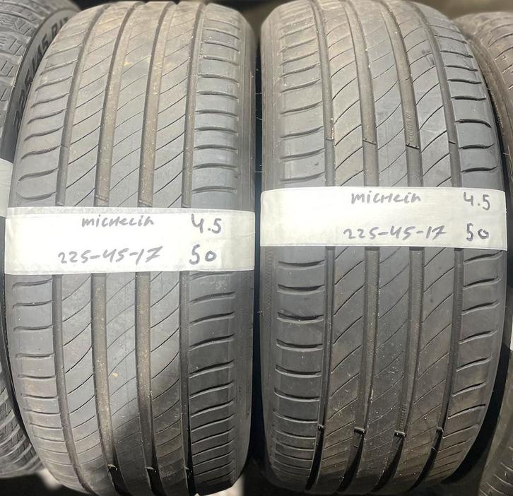 2x225-45-17 Michelin Zomer 2x4.5m €50 Per band 225 45 17, Auto-onderdelen, Banden en Velgen, 17 inch, Zomerbanden, 225 mm, Personenwagen