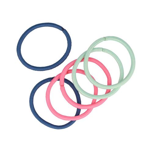 Haarelastieken 0,4 cm – 6 Stuks – Pastel Roze, Groen & Blauw, Sieraden, Tassen en Uiterlijk, Uiterlijk | Haarverzorging