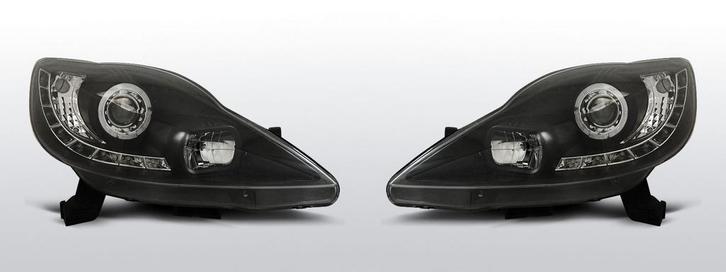 Koplampen Devil Eyes | Peugot 107 2005-2011 | zwart, Auto-onderdelen, Verlichting, Nieuw, Peugeot, Verzenden