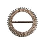 Fako Bijoux - Sjaalklem - Ring Met Strass - Ø 45mm - Rosé, Sieraden, Tassen en Uiterlijk, Broches, Verzenden, Nieuw