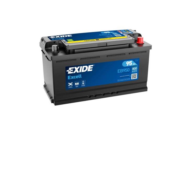 Exide Excell accu | EB950 | 12V 95Ah, Auto-onderdelen, Accu's en Toebehoren, Ophalen of Verzenden