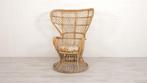 Vintage pauwenstoel | Peacock chair | Rotan, Huis en Inrichting, Retro, vintage, Gebruikt, Ophalen of Verzenden, 75 tot 100 cm