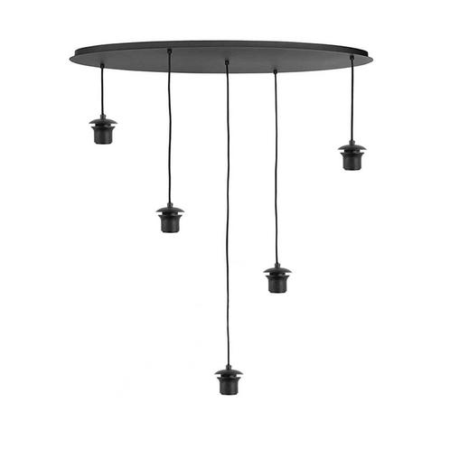 Highlight Ovalen Plafondplaat 100 cm voor 5 lampenkappen, Doe-het-zelf en Verbouw, Elektra en Kabels, Ophalen of Verzenden