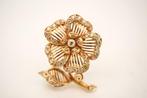 Speld - 19.2 kt. Geel goud - Diamonds Flowers