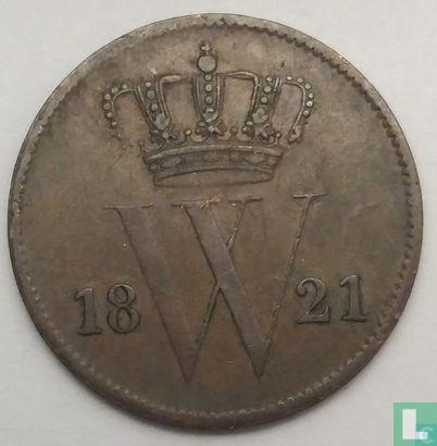 Nederland 1 cent 1821 (mercuriusstaf), Postzegels en Munten, Munten | Nederland, Losse munt, Verzenden