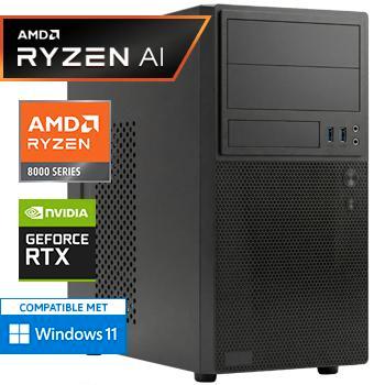 Ryzen 7 8700F - RTX 3050 - 32GB DDR5 - 1000GB Desktop PC, Computers en Software, Desktop Pc's