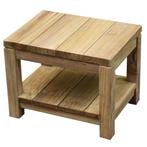 Canadian bijzettafel 35x47xH37 cm teak, Ophalen of Verzenden, Nieuw, Teakhout
