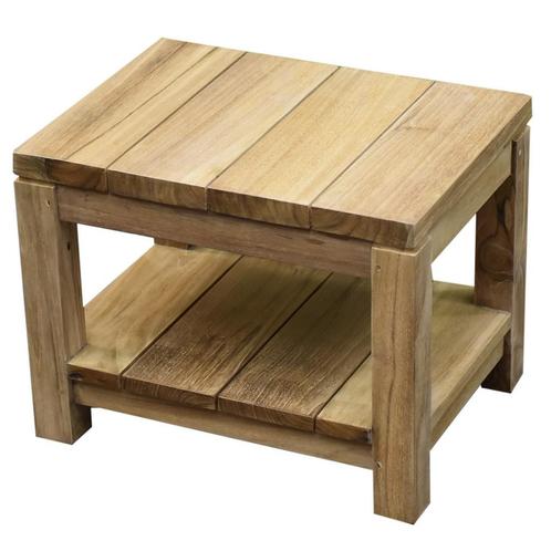 Canadian bijzettafel 35x47xH37 cm teak, Tuin en Terras, Tuintafels, Nieuw, Teakhout, Ophalen of Verzenden