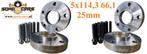 Heb je spacers nodig ? 66,1mm 5x114.3 Renault Kadjar 25mm, Auto diversen, Tuning en Styling, Ophalen of Verzenden