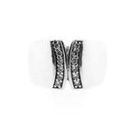 Zilveren ring met zirconia | TiSento (fantasie, brede ring), Sieraden, Tassen en Uiterlijk, Ringen, Gebruikt, Overige kleuren