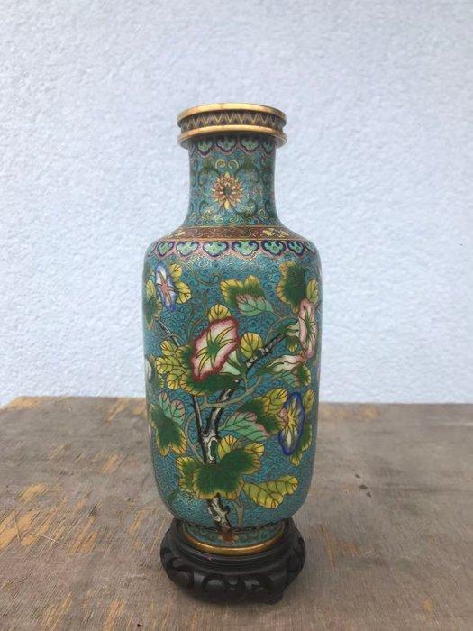 Vaas - Brons, Hout - China - Guangxu (1875-1908), Antiek en Kunst, Antiek | Overige Antiek