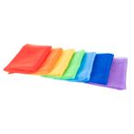 TickiT - organza doeken regenboogkleuren - 7 stuks, Nieuw
