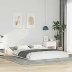 vidaXL Bedframe Wit 160 x 200 cm Massief grenenhout, Huis en Inrichting, Slaapkamer | Bedden, Verzenden, Nieuw, Wit, Hout