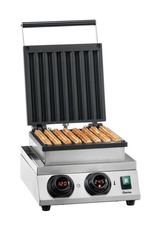 Bartscher Churros Waffle Maker | RVS | 8 churro-wafels, Zakelijke goederen, Horeca | Keukenapparatuur, Verzenden