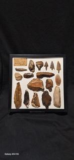 Neolithisch Vuursteen prachtige collectie punt, pijl en lans, Verzamelen