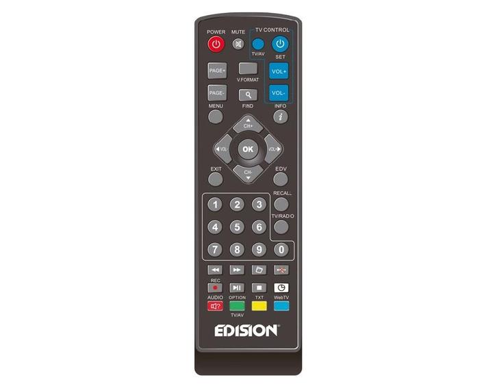 Edision extra afstandsbediening EDI-RCU 1 Learn, Audio, Tv en Foto, Afstandsbedieningen, Nieuw, Ophalen of Verzenden