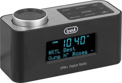 Digitale klokradio, DAB / DAB + - Trevi RC 80D6, zwart, Audio, Tv en Foto, Mp3-spelers | Overige merken, Verzenden