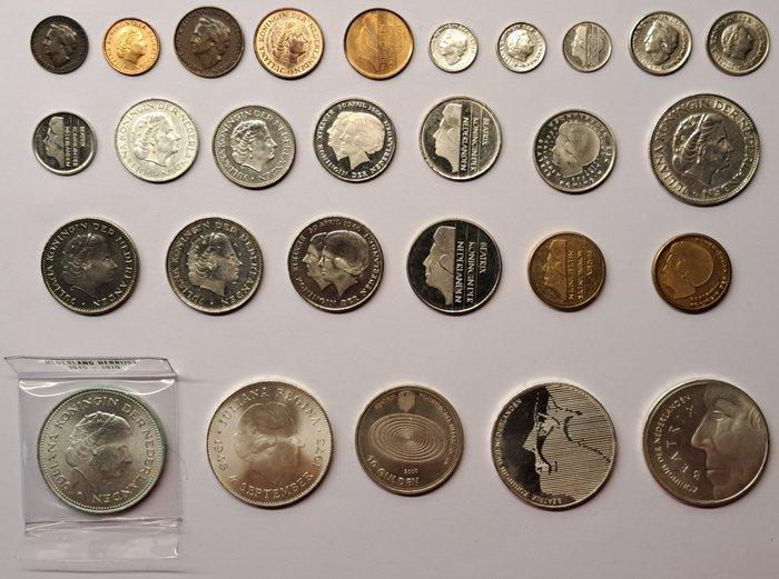 Nederland. Lot van 28 Nederlandse munten (1 cent t/m 50, Postzegels en Munten, Munten | Nederland