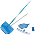 vidaXL Zwembadset - 2 netten, 1 schrobber, 1 borstel +, Tuin en Terras, Zwembad-toebehoren, Verzenden, Nieuw