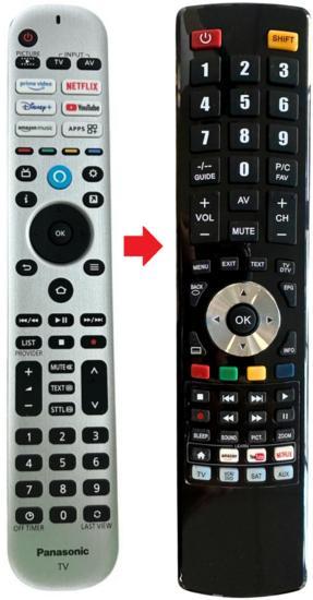 Panasonic N2QBYA000079 afstandsbediening, Audio, Tv en Foto, Afstandsbedieningen, Verzenden