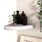 vidaXL Hoekwandschap 35x35x3,8 cm MDF betongrijs, Huis en Inrichting, Woonaccessoires | Wandplanken en Boekenplanken, Verzenden