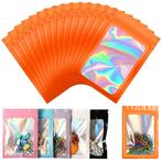Fako Bijoux® - Oranje Holografische Folie Zip Lock Zakjes -, Verzenden, Nieuw