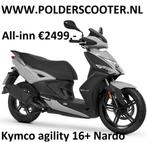Kymco agility 16+nardo grey 25/45km bij Polderscooter! NIEUW