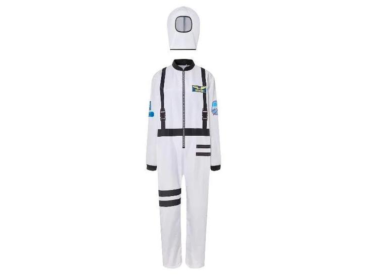 Herenkostuum Astronaut - Wit - Heren - Maat L, Kleding | Heren, Carnavalskleding en Feestkleding, Nieuw, Maat 52/54 (L), Ophalen of Verzenden
