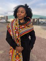 Warme Sjaal met Afrikaanse print Unisex - Zwart / Rood, Nieuw, Ophalen of Verzenden