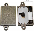 Meubelslot 25 mm links brons, Doe-het-zelf en Verbouw, Hang- en Sluitwerk, Ophalen of Verzenden, Nieuw