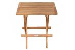 Teak Klaptafel 50x50 | Inklapbaar | Balkon & Boot | Teakea, Tuin en Terras, Verzenden, Nieuw, Vierkant, Teakhout