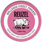 Reuzel Grease Heavy Hold Pomade (Roze) 95gr., Ophalen of Verzenden, Nieuw, Gel, Wax, Haarlak of Mousse