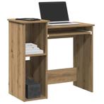 vidaXL Bureau met schappen 84x40x78 cm bewerkt hout, Verzenden, Nieuw