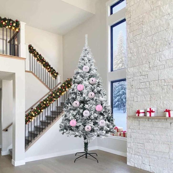 vidaXL Kerstbal Set 4 pcs Roze XXL, Diversen, Kerst, Nieuw, Verzenden