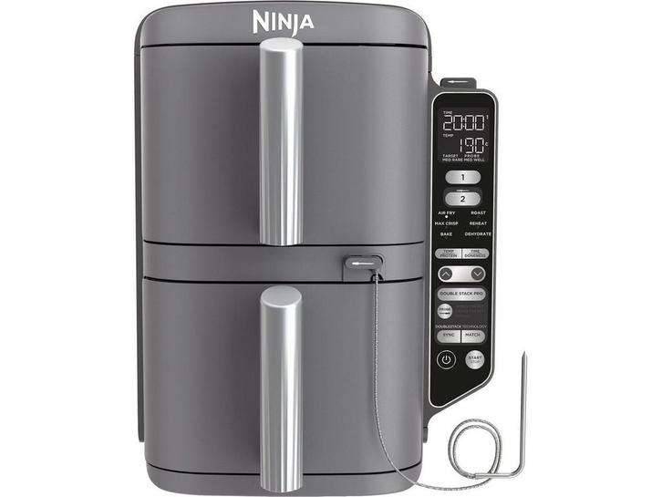 Ninja SL451EU - Double Stack Airfryer XXL - 9.5 Liter - 6, Witgoed en Apparatuur, Airfryers, Zo goed als nieuw, Verzenden