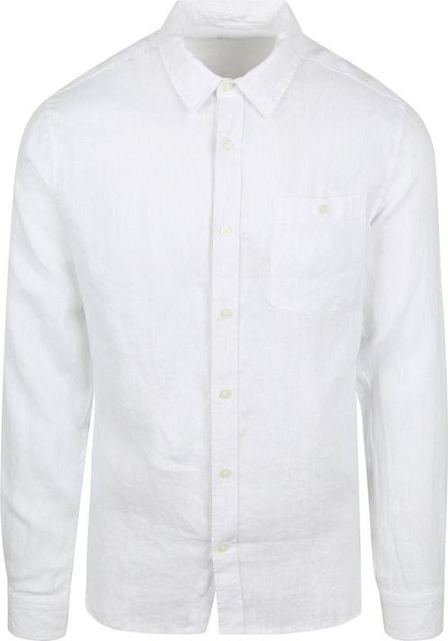 KnowledgeCotton Apparel Overhemd Linnen Wit maat M Heren, Kleding | Heren, Overhemden, Wit, Nieuw, Verzenden