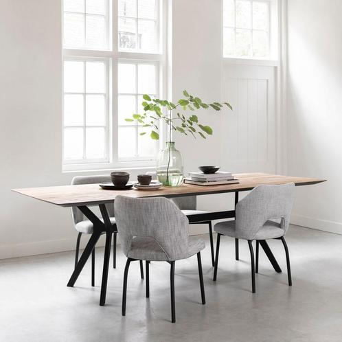 *WOONWINKEL* DTP Home Metropole Design Eettafel Teak Hout 20, Huis en Inrichting, Tafels | Eettafels, Nieuw, Verzenden