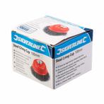 Silverline Komborstel met gegolfd staaldraad - Ø 100 mm -.., Doe-het-zelf en Verbouw, Gereedschap | Boormachines, Ophalen of Verzenden